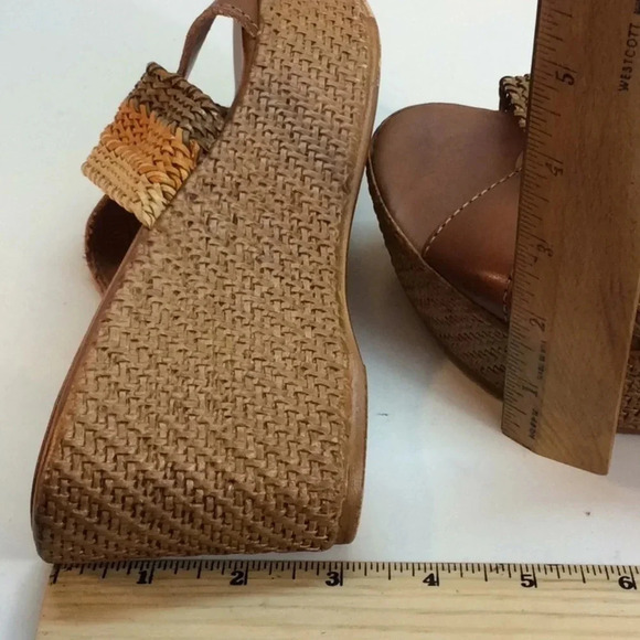 Sotto Sopra Leather Multicolored Platforms Euro 37 - Picture 8 of 8